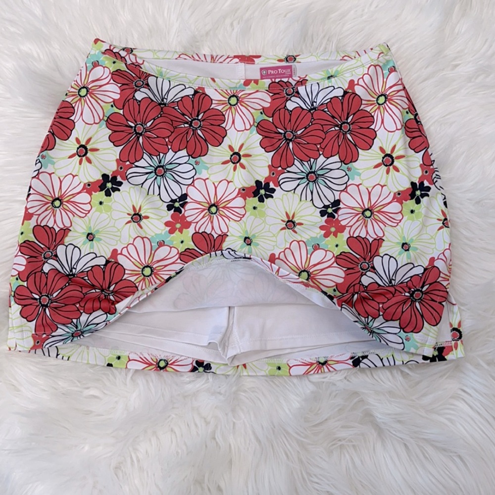 🌿Pro Tour Multi-Colored Floral Golf Skort